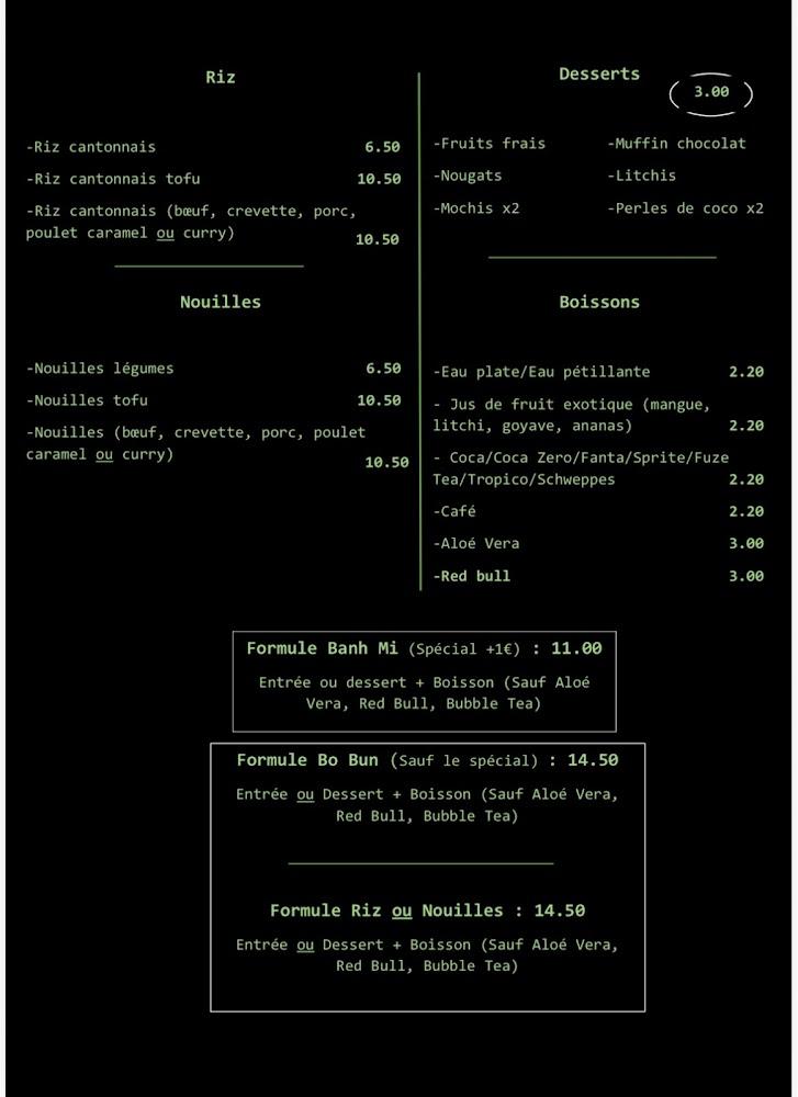 Délices bo-bun - Menu Image 2